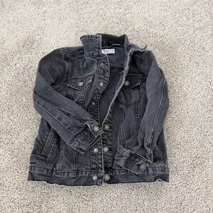 Toddler Zara Black Denim Jean Jacket Coat Size 4-5